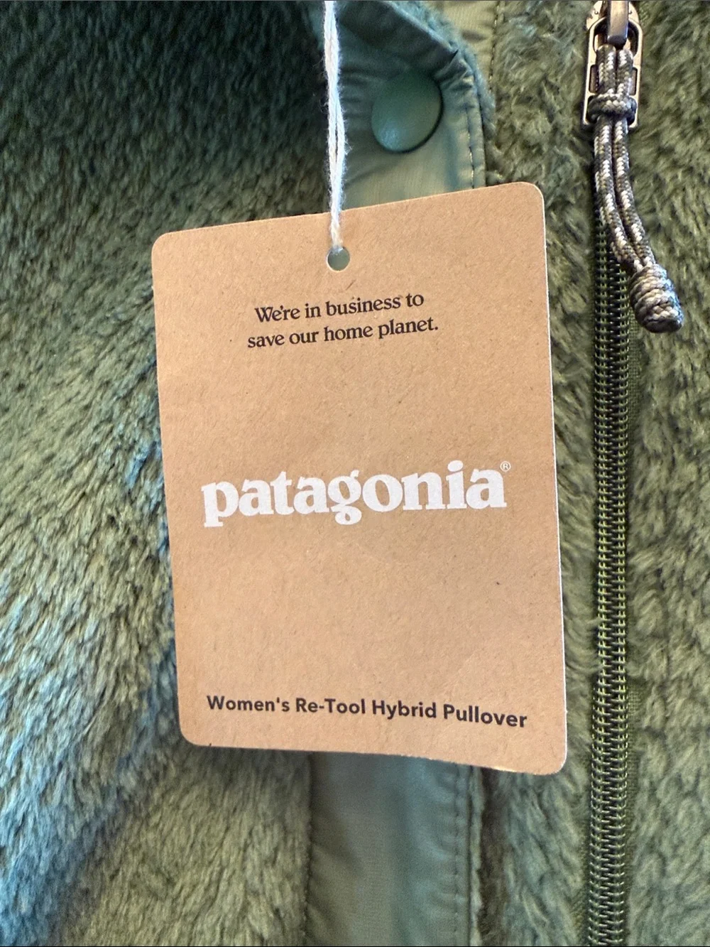 NWT Patagonia Re-Tool Hybrid Pullover XL Fleece Snap Quarter Zip Insulated Cinch - Picture 3 of 9